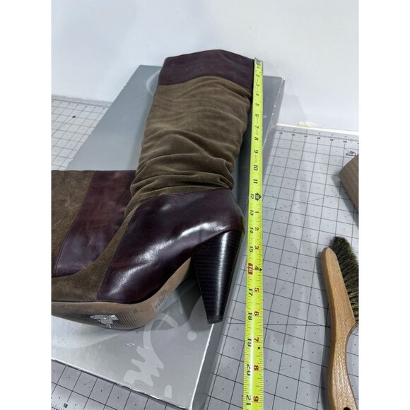 Jessica Simpson JS-Angie Women's 8Sz. Dust Burnished Split Suede Knee-High Boots - Picture 10 of 10